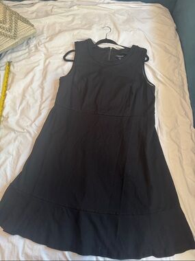 Black Sleeveless A-Line Dress